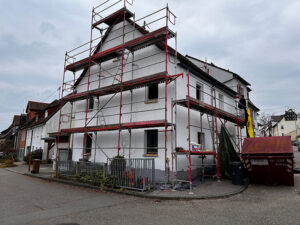 Fassade mit neuem WDVS